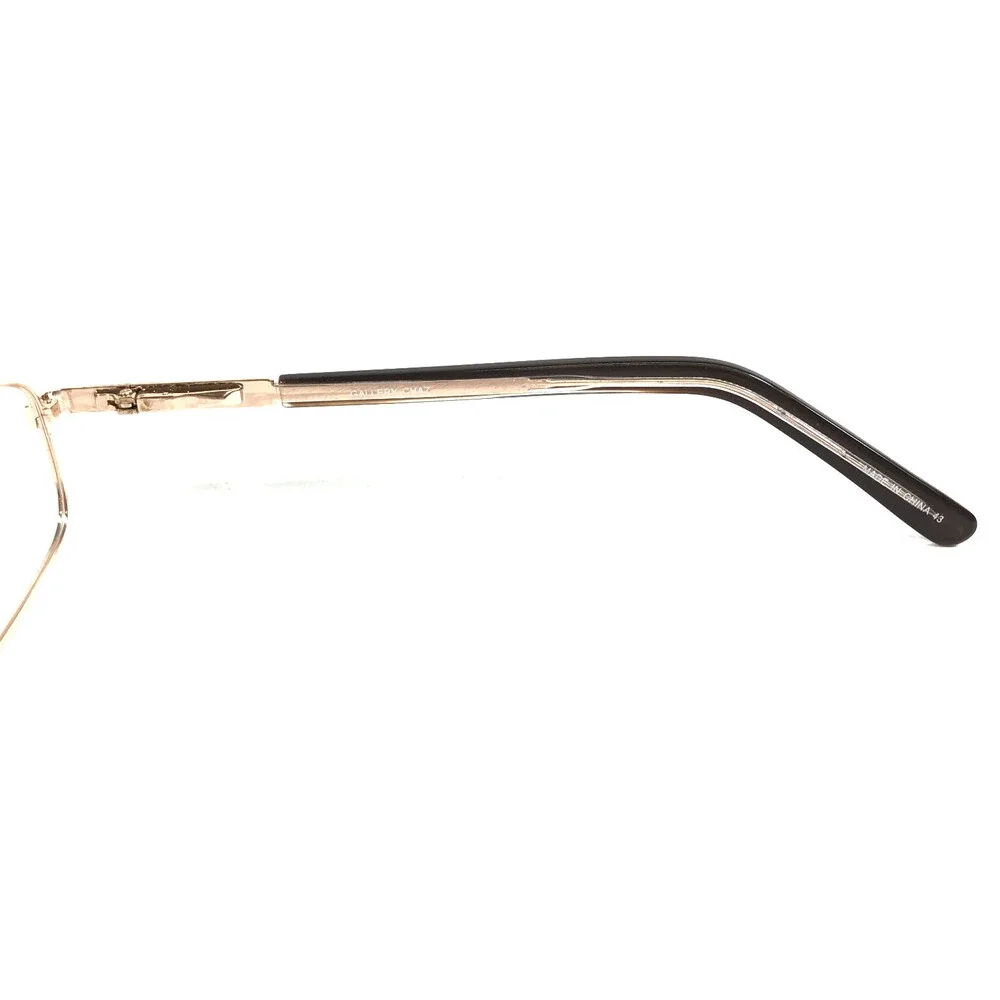 Gallery Eyeglasses Frames CHAZ YG Yellow Gold Rectangle Wire Rim 52-18-140